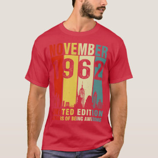November 1962 Limited Edition 60 Jahre Aw T-Shirt
