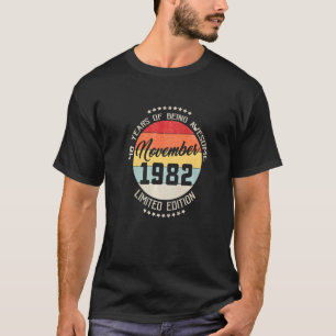 November 1982 40. Geburtstag 40 Jahre Awes sein T-Shirt