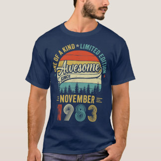 November 1983 Vintag 40 Jahre alter Retro 40. Gebu T-Shirt