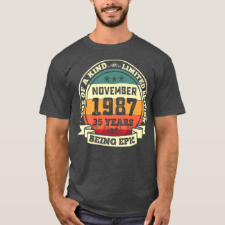 November 1987 35. Geburtstagsgeschenk 35 Jahre des T-Shirt