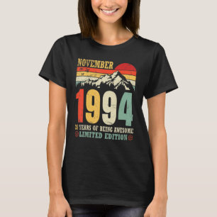 November 1994 28 Years Of Being Awesome Ltd Ausgab T-Shirt