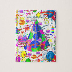 November, 5 Geburtstag Jigsaw Puzzle