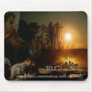November-Abends-Engel Mousepad