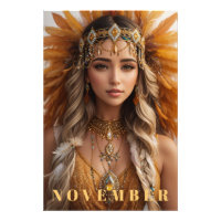 *~* NOVEMBER AP53 Headdress Topaz Birthstone