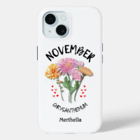 NOVEMBER Birth Month Blume Individuelle Name Chris