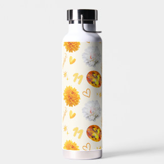 November Birthstone & Flower | Citrine & Chrysanth Trinkflasche