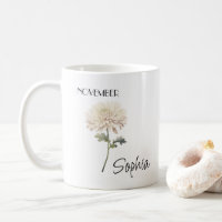 November Blume Personalisiert