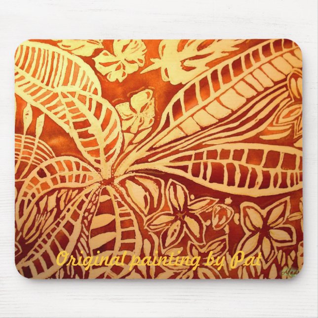 November-Braun-Blätter Mousepad (Vorne)