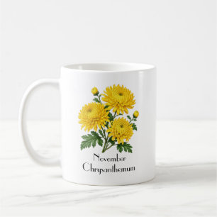 November-Chrysanthemenblüten Kaffeetasse
