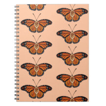 November Citrine Monarch Butterfly Design