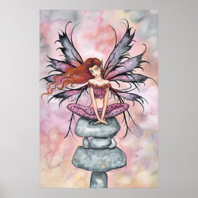 November Fairy Art Print Poster von Molly Harrison (Vorne)
