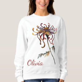 November Geburt Blume Geschenke Chrysanthemum Blum Sweatshirt
