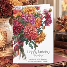 November-Geburtsblume Chrysanthemen Geburtstag