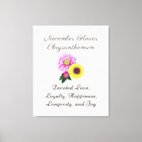 November Geburtsmonat Blume Chrysanthemum