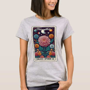 November Geburtsmonat Blume Chrysanthemum T - Shir T-Shirt