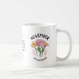 NOVEMBER Geburtsmonat Blume Personalisiert Christl Kaffeetasse