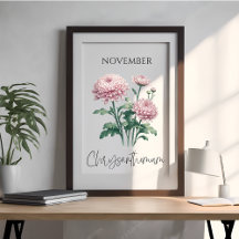 November-Geburtsmonats-Chrysantheme-Blumen