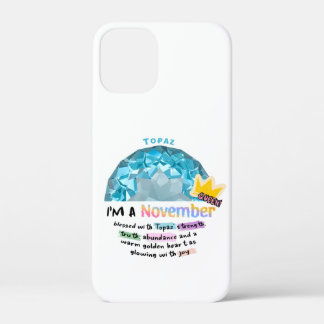 November Geburtsstein Topas Grafik Hoodies Case-Mate iPhone Hülle