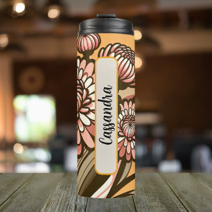 November Geburtstag Monat Chrysanthemum 16 oz Thermosbecher
