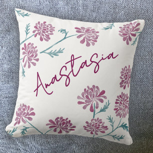 November Geburtstagsmonat Chrysantheme Personalisi Kissen