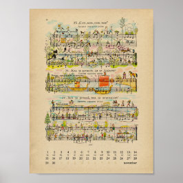 November Glückwünsche Kalender 2022 Poster