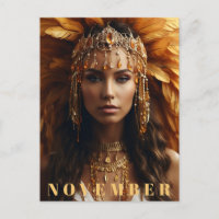*~* NOVEMBER Headdress Birthstone Topaz AP53