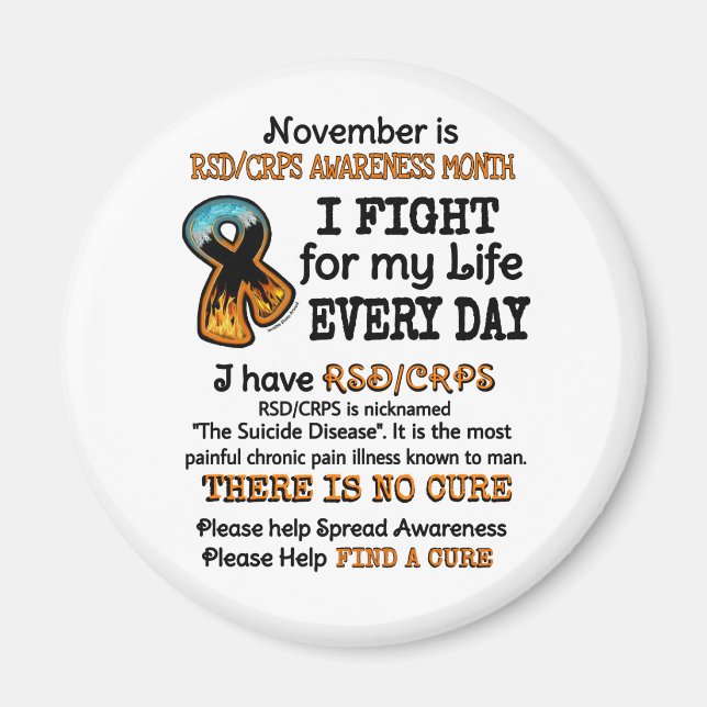 November... Ich kämpfe. Magnet (Vorne)