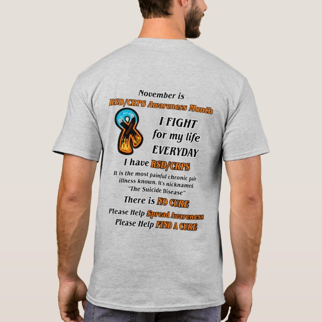 November... Ich kämpfe T-Shirt (Rückseite)