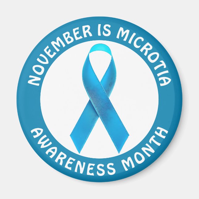 November is Microtia Awareness Month  Magnet (Vorne)