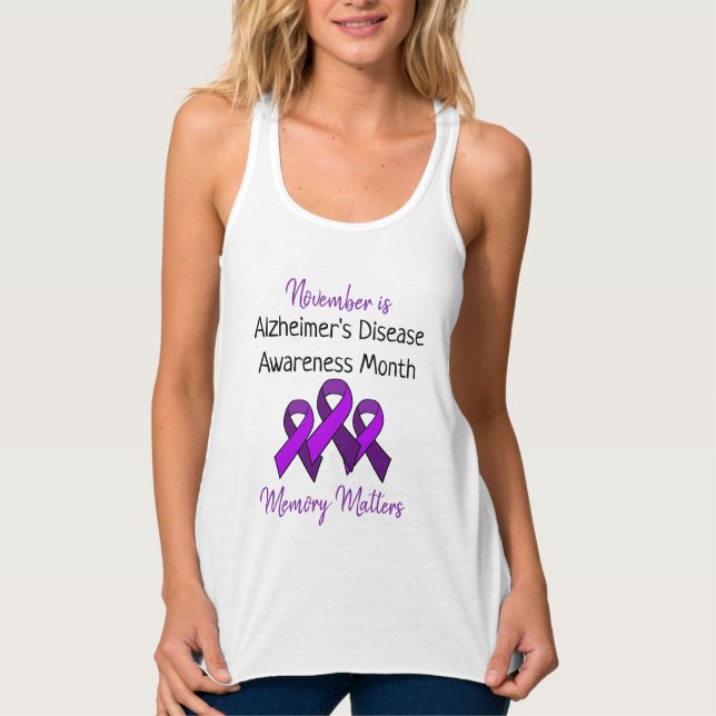 November ist der Monat der Alzheimer-Krankheit Tank Top (Vorderseite)