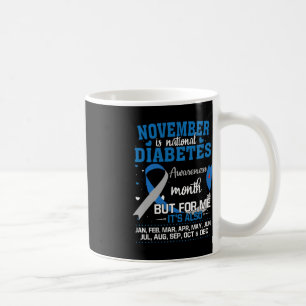 November ist der Monat des nationalen Diabetes-Bew Kaffeetasse