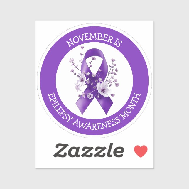 November ist Monat des Epilepsie-Bewusstseins Aufkleber (Blatt)