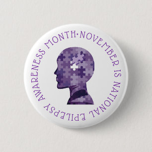 NOVEMBER IST NATIONALER EPILEPSY-BEWUSSTSEIN MONAT BUTTON