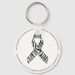 November ist Neuroendokriner Krebsmonat Zebra Schlüsselanhänger