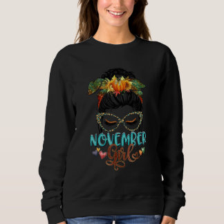November-Mädchen Alles Gute zum Geburtstag Herbstl Sweatshirt