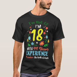 November Mädchen Blume T-Shirt 62 Jahre alt Im nic