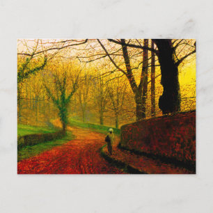 November Nachmittag Stapleton Park Grimshaw Feiertagspostkarte