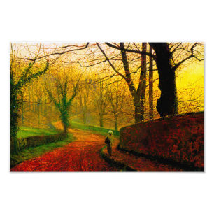 November Nachmittag Stapleton Park Grimshaw Fotodruck