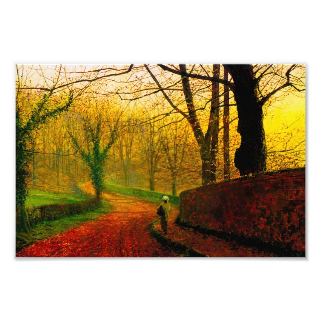 November Nachmittag Stapleton Park Grimshaw Fotodruck (Vorne)