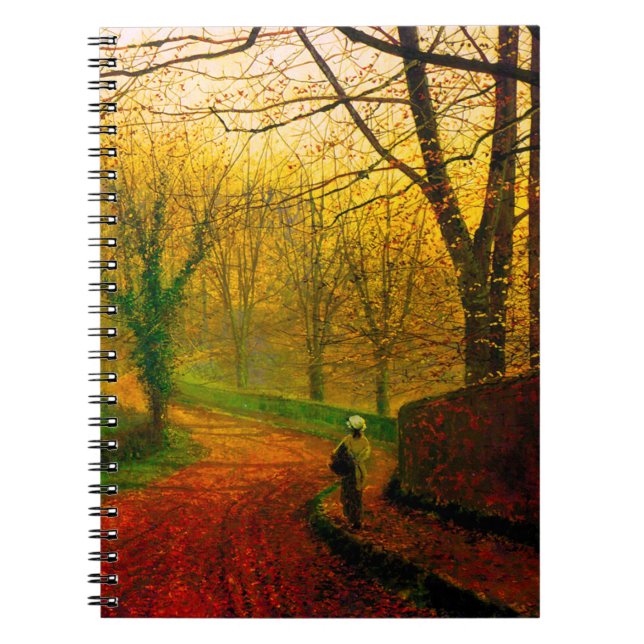 November Nachmittag Stapleton Park Grimshaw Notizblock (Vorderseite)
