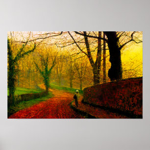November Nachmittag Stapleton Park Grimshaw Poster