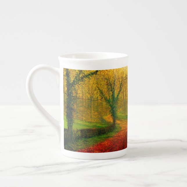 November Nachmittag Stapleton Park Grimshaw Prozellantasse (Links)