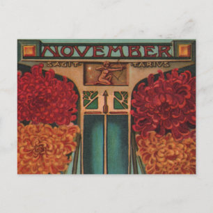 November - Sagittarius Postkarte