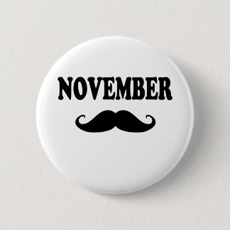 November-Schnurrbart!!! Button