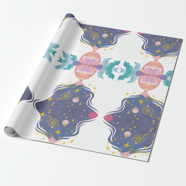 November Scorpio Geschenkpapier (Ungerollt)