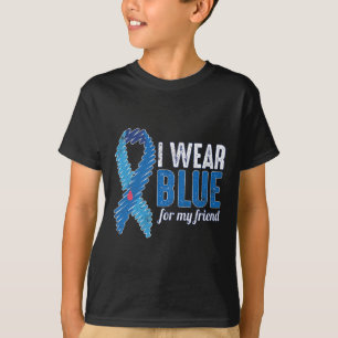 November T1d Awareness Ribbon Blue For Friends Dia T-Shirt