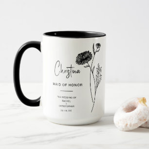 November-Trauzeugin   Chrysanthemum-Blume Tasse