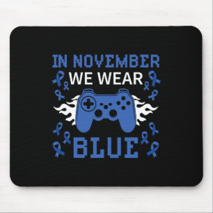 November Wir tragen Blue T1d T2d Diabetes Ga Mousepad
