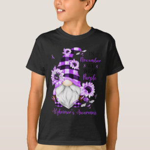 November Wir tragen lila Gnome Alzheimerheimer Awa T-Shirt