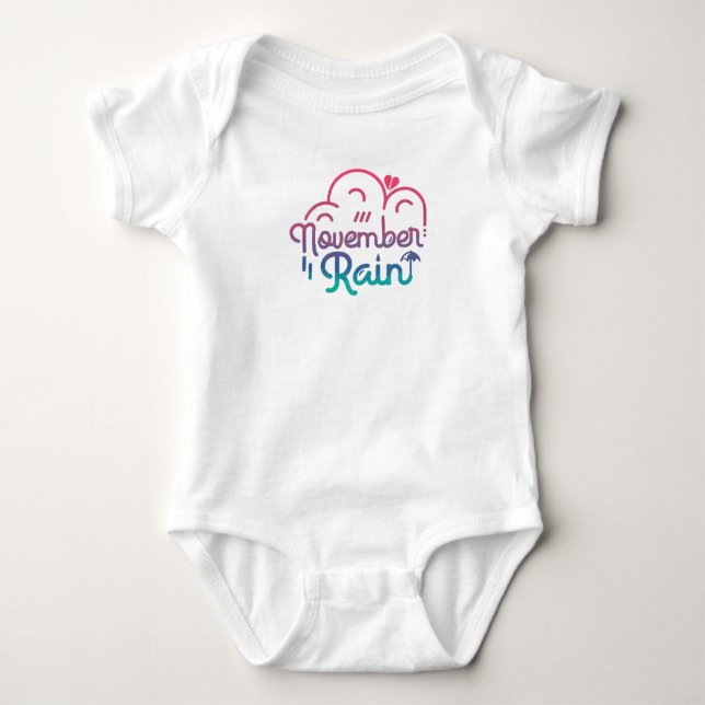 Novermber Rain Baby Strampler (Vorderseite)